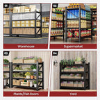 48" Wide Storage Shelves, 2000LBS Garage Shelving Heavy Duty, Standing Shelf Units, 4 Tier Metal Adjustable Storage Shelving Rack for Shop Warehouse Basement, 48'' W x 24''D x 70'' H
