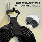 HUANCHAIN 16/3 Gauge 300 ft Black Outdoor Extension Cord Waterproof with Lighted end, Flexible Cold-Resistant 3 Prong Long Extension Cord Outside, 10A 1250W 16AWG SJTW, ETL