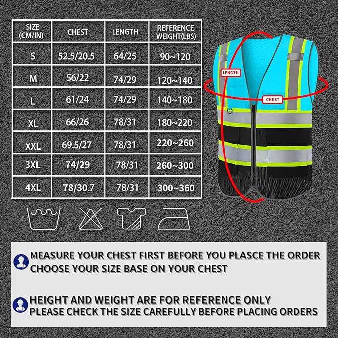 BeautyWill Custom Logo 10/20 Pack Safety Vest Class2 High Visibility Vest with Pockets Breathable Construction Vest Bulk