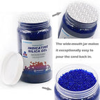 Silica Gel 12 LBS, Indicating Silica Beads (Blue to Pink), Reusable Silica Gel Desiccant Dehumidifier