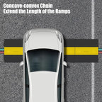 Assemble Threshold Bridge Ramp,1 Large Channel Floor Wire Hose Cord Cable Protector, Doorway Ramp for Cars Wheelchairs, ADA Compliant Driveway Road Hump, Traffic Speed Bump