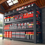 40.1" W Garage Shelving 4 Tier Heavy Duty Shelving 2280LBS Adjustable Garage Storage Shelves Industrial Metal Shelf for Kitchen Pantry Basement Closet 40.1" W x 19.6" D x 59.6" H