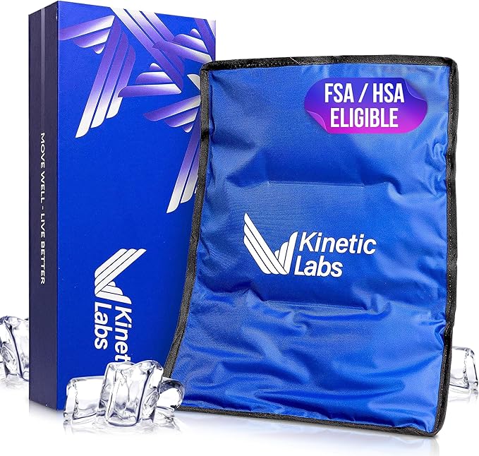 Large Ice Packs for Injuries Reusable - Ice Pack for Back Pain Relief (11x14.5) - Gel Ice Pack for Knee, Shoulder, Back, Hip