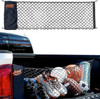 Envelope Cargo Net for Toyota Tacoma - Fits 2005-2025 - Patented Bed Rail Integration - Upgraded 5mm Bungee - Integrated Storage Bag - Heavy Duty Carabiners - Designed in USA