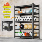 5Tier Storage Shelves, Garage Metal Shelving Unit,32''W*14''D*72''H Adjustable, Double-Layer Column with Reinforced Ribs, Heavy-Duty, Capable of Bearin 3020 lbs for Garage, Warehouse, Kitchen