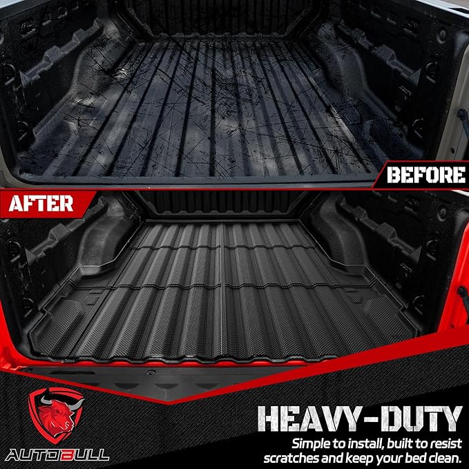 Truck Bed Mat Bed Liner Fit for Chevy Colorado/GMC Canyon 2023 2024 2025 2026 5FT Accessories, Vehicle Truck Bed Liner Custom Fit All Weather Protection TPE Pickup Car Bed Mat