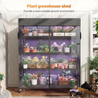 REIBII 72.8" H Storage Shelves with Cover & Wheels, Wire Shelving Heavy Duty Metal Shelving for Pantry Garage Kitchen Commercial Industrail, Storage Rack Shelf Shelving, 35" W*16" D*72.8" H