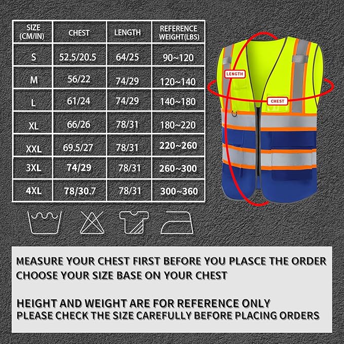 BeautyWill Custom Logo Safety Vest Class2 High Visibility Reflective Vest Breathable Construction Vest