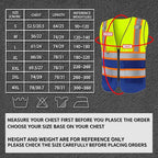 BeautyWill Custom Logo 10/20 Pack Safety Vest Class2 High Visibility Vest with Pockets Breathable Construction Vest Bulk