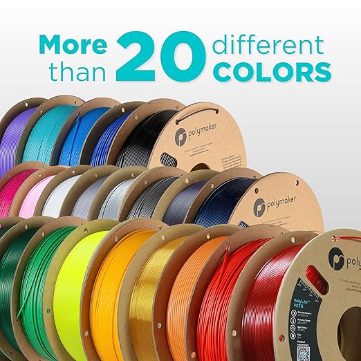 Polymaker PolyLite Yellow 3D Printer PETG Filament 1.75mm 1kg, Legacy PETG Formula, +- 0.03mm Dimensional Accuracy, Reliable Everyday Filament, Strong Layer Bonding, Compatible with Most 3D Printers