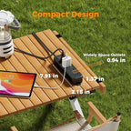 TESSAN Outdoor Power Strip Weatherproof, 6FT Extension Cord Waterproof with 4 Outlets 1 Switch (1250W), Surge Protector 1700J, Wall Mountable for Home Office and Patio Christmas Lights, Black