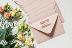 Royal Green Metallic Labels Stickers 4 inch x 2 inch Rectangle Label in Rose Gold (100mm x 50mm) 150 Pack