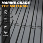 Truck Bed Mat for Toyota Tacoma 2005-2023, All Weather Truck Bed Liner for Toyota Tacoma Accessories, 5FT TPE Cargo Liner Truck Mat