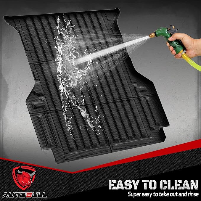 Truck Bed Mat Bed Liner Fit for Ford Ranger (5FT, 59.6" Bed) 2025 2024, Vehicle Truck Bed Liner Custom Fit All Weather Protection TPE Pickup Car Bed Mat
