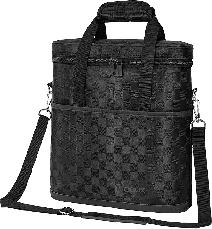 Opux 3 Bottle Wine Carrier Tote, Insulated Leakproof Cooler Bag for Picnic, BYOB Beach, Portable Wine Bottle Case