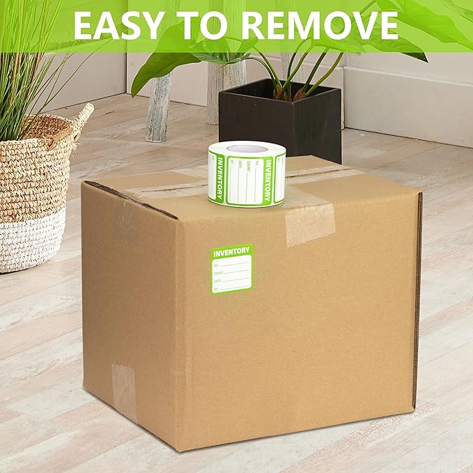 600 Pcs Inventory Stickers Control Labels for Shipping Handling Packing Moving Marking Organizing Notating Items 2 X 2 Inch