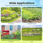 10Pcs Decorative Garden Fence, 20in(H)/10.8ft(L) Rustproof Metal Fences Animal Barrier Outdoor for Yard, Flower Bed Edging Ornamental Border Panel for Dogs, Rabbits, Dig Defence, Garden Decor, Patio