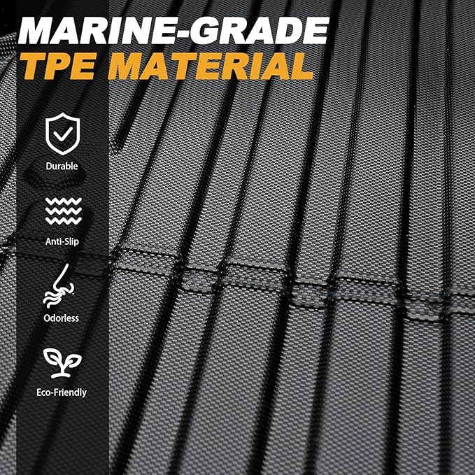 Truck Bed Mat 5FT for Jeep Gladiator JT 2026 2025 2024 2023 2022 2021 2020, All Weather TPE Heavy Duty Truck Mat Rear Bed Liner Cargo Mat for 2025 Jeep Gladiator Accessories