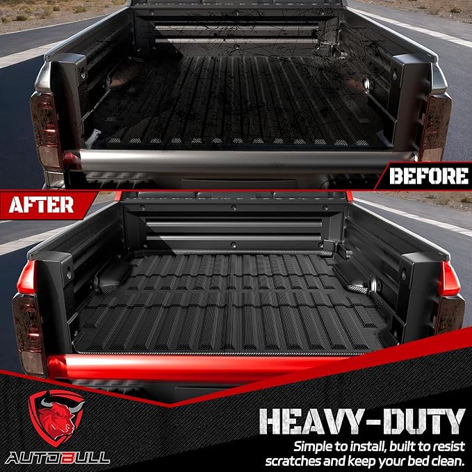 Truck Bed Mat Bed Liner Fit for Honda Ridgeline 2025 2024 2023 2022 2021 2020 2019 2018 2017 5.3FT (64.0 in),Vehicle Truck Bed Liner Custom Fit All Weather Protection TPE Pickup Car Bed Mat