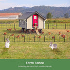 Small 12.55"*16.53" Decorative Garden Fencing Border, No Dig Fences Barrier, Black Metal Fence, Garden Edging Fence Panel, Dog Fence Outdoor for Yard, Flower Bed (6 Pcs)