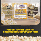 Top Star Popcorn Machine - 12oz Stainless-Steel Kettle, Reject Kernel Tray, Warming Light, and Accessories by Great Northern Popcorn (Red and Yellow)