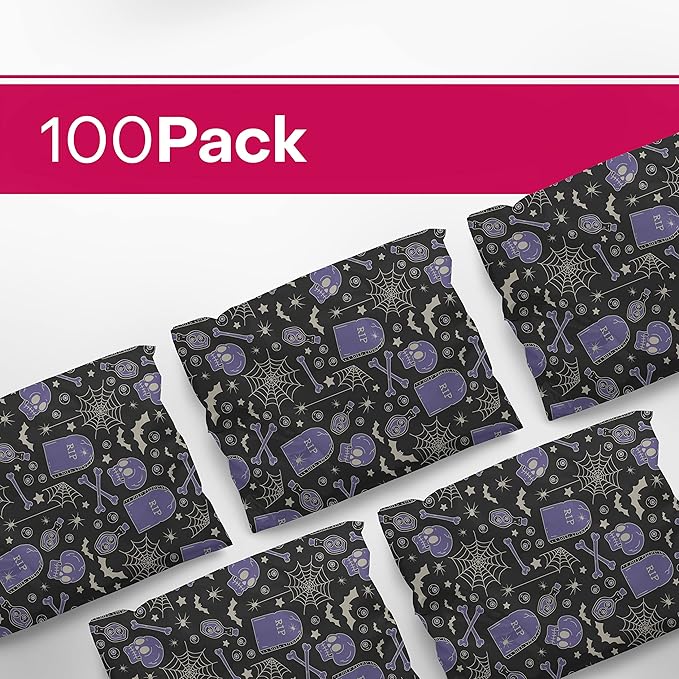 Package Mint Poly Mailers 10 x 13 100 Pack | Waterproof & Tear Resistant Mailing Envelopes for Small Business Supplies | Shipping Bags for Clothes | Cute Shipping Bags for Small Business - Grim Tonic