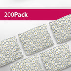 6x9 Poly Mailers – Floral Daisy – Waterproof, Tear-Resistant Shipping Bags with Adhesive Seal – 200 Pack – Package Mint