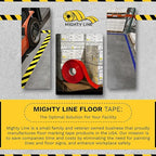 Mighty Line 3.75" Solid Dot Shaped Floor Marking Tape for Safety, Caution, Warning, Heavy-Duty, Peel and Stick, Adhesive Circle Spots, Industrial Quality, Yellow, Pack of 100