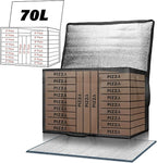 Insulated Food Delivery Bag, Commercial Grade Pizza Carrier for Hot and Cold Food, Large Reusable Catering Cooler Bag 22x15x14, Pizza Delivery Box for Uber Eats, Doordash Essentials