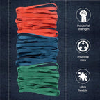 12 Pack Variety Extra Large Moving Rubber Bands for Furniture and Moving Blankets - Extra Strength Rubber Mover Bands - 42", 30" and 26" Length - Moving Supplies by Kitchentoolz