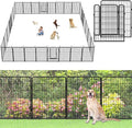 No Dig Decorative Garden Fence with Gate Rustproof Metal Fence Panels, 40in(H) x 101Ft(L) Garden Fencing for Yard 38 Panels Animal Barrier Fence for Dogs, Rabbit, Patio