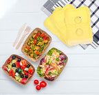 Healthy Packers Reusable Ice Packs for Lunch Boxes - Long Lasting Slim Freezer Packs, Thin Non-Toxic BPA-Free Hard Gel Ice Blocks for Coolers, Kids & Adults Lunch Bags, Travel, Camping, Food Storage