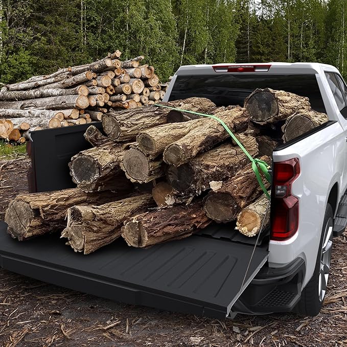 Truck Bed Mat Fit for 2019-2026 Chevy Silverado 1500 & Sierra 1500, 5.8FT All Weather Heavy Duty TPE Rear Bed Liner for 2025 Chevrolet Silverado Accessories (Not Fit for 5.5'/6.8'/8.2' Bed)