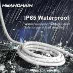 HUANCHAIN Indoor Outdoor White Extension Cord 20 ft Waterproof, 16/3 Gauge Flexible Cold-Resistant Appliance Extension Cord Outside, 13A 1625W 16AWG SJTW, 3 Prong Electric Cord, ETL