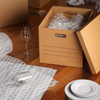 Amazon Basics Moving Boxes with Handles and Lids, 19 x 14.5 x 15.5 in, Brown, 10-Pack, Medium