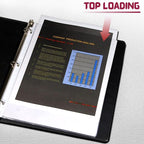 Sheet Protectors, 50 Count Clear Page Protectors for 3 Ring Binder, Top Loading Plastic Sleeves 8.5 x 11 inch