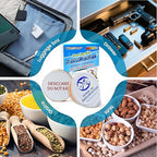 30 Gram 5 Packs Silica Gel Desiccant Canister, Orange to White Indicating Desiccants Capsules, Moisture Absorbers for Food Storage, Food Grade Desiccant Dehumidifiers