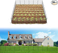 FXW Decorative Garden Fence for Yard - 24in(H) x 44.4ft(L) 24 Panels - Metal Fencing Panels - Animal Barrier Border for Dogs & Rabbits, Flower & Plant Edging