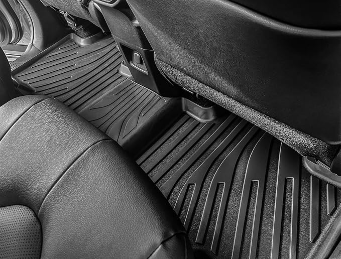 OEDRO Upgraded Floor Mats Fit for Toyota Grand Highlander 2024 2025 2026 w/Subwoofer 7 Seat(Include Hybrid), TPE Interior Seat Back Covers and Cargo Liner Behind 3rd Row (Trunk Mat with Backrest Mat)