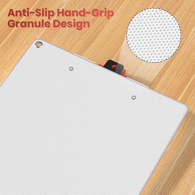 Clipboards with Pen Holder A4 Size 12.5x9 Inch Aluminum Protection Clip Board for Classrooms, Offices, School, Doctor, Coaches [Upgraded Clip] [White-Red, 2 Pack]