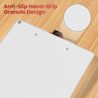 Clipboards with Pen Holder A4 Size 12.5x9 Inch Aluminum Protection Clip Board for Classrooms, Offices, School, Doctor, Coaches [Upgraded Clip] [White-Red, 2 Pack]