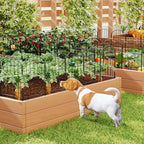 Goovilla Garden Fence, Total 20ft(L) x 24in(H) Garden Fencing Animal Barrier, 19 Pcs Rustproof Metal Fence Panels, Black No Dig Fence, Decorative Garden Fences and Borders for Dogs, Flower Bed, Patio