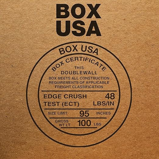 Box USA Shipping Boxes 24"L x 18"W x 12"H 10-Pack Large Double Walled Corrugated Boxes for Shipping, Packaging, Moving, Storage Box for Home or Business, Strong Wholesale Bulk Boxes