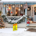 Caution Slippery When Wet or Icy Sign, 8x12 DS Coroplast Warning Caution Wet Floor Sign with H-Type Stake