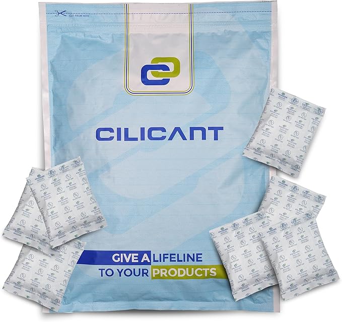 CILICAnt 5-gram Desiccant Pouches, 200 pcs Pack, Food Grade Moisture Absorbers Ideal for Packaging of Shoes, Jewelry, Leather, Clothes or Electronics, Cars - for Home or Commercial Use
