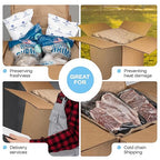 Insulated Thermal Shipping Box 12"x12"x12" with 2 Gel Ice Packs, Pack of 1 - USA-Made Cold Food Shipping Box with Absorb Condensation Thermal-Paper Liner - Frozen Food Shipping Kit by IDL Packaging