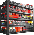 55.1" W Metal Shelving 5 Tier Garage Shelving 3050LBS Storage Shelves Adjustable Garage Shelves Industrial Metal Shelf for Basement Warehouse Shop Supermarket 55.1" W x 25.8" D x 78.1" H