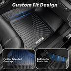 OEDRO Floor Mats Fit for 2010-2017 Chevrolet Equinox/2010-2017 GMC Terrain, All-Weather Car Floor mats TPE Custom Fit Front & 2nd Seat 2 Row Liner Set, Black