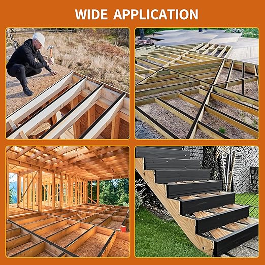 24 Pack Joist Tape for Decking, 2" x 50' Weather-Resistant Butyl Deck Joist Tape 2 inch, Self Adhesive Joist Deck Tape for Hardwood for Wood Decks Beams Roof
