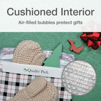 Quality Park Bubble Mailers, 8.25 x 11, Shipping Envelopes, Water Resistant Poly Padded Envelopes, Plaid, 25 Pack (QUA85872)